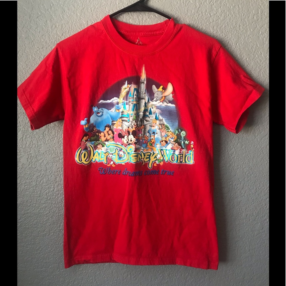 Walt Disney World Parks Characters Shirt Kids S